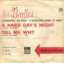 FRANCE THE BEATLES JUKE-BOX 45 - 1964 09 11 - B - S0 10121 - A HARD DAY'S NIGHT ⁄ TELL ME WHY - pic 1