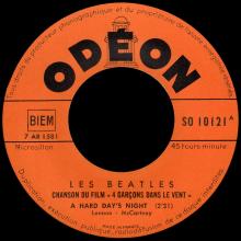 FRANCE THE BEATLES JUKE-BOX 45 - 1964 09 11 - B - S0 10121 - A HARD DAY'S NIGHT ⁄ TELL ME WHY - pic 1