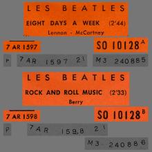 FRANCE THE BEATLES JUKE-BOX 45 - 1965 05 04 - B - S0 10128 - EIGHT DAYS A WEEK ⁄ ROCK AND ROLL MUSIC - pic 3