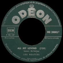 FRANCE THE BEATLES JUKE-BOX 45 - B - 1964 00 02 - A 2 - MO 20005 - HOLD ME TIGHT ⁄ ALL MY LOVING - pic 2
