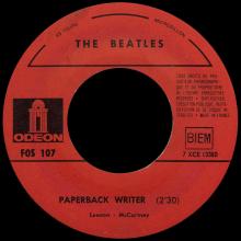 FRANCE THE BEATLES JUKE-BOX 45 - C - 1966 06 23 - FOS 107 - PAPERBACK WRITER ⁄ RAIN - pic 3