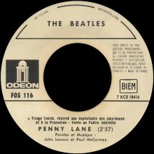 FRANCE THE BEATLES JUKE-BOX 45 - C - 1967 02 17 - FOS 116 - STRAWBERRY FIELDS FOREVER ⁄ PENNY LANE  - pic 4