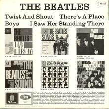 GERMANY 1963 06 OO - THE BEATLES - SLEEVE 3 - LABEL 1 - O 41 560 - GEOW 1283 - pic 2