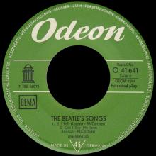GERMANY 1964 09 OO - THE BEATLES' SONGS - SLEEVE 2 - LABEL 2 - O 41 641 - pic 5