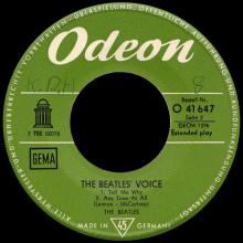 GERMANY 1964 10 OO - THE BEATLES' VOICE - SLEEVE 1 - LABEL A AND B GEMA - O 41 647 - GEOW 1296  - pic 5