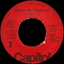 GREECE PAUL McCARTNEY - 1975 05 30 - VENUS AND MARS ROCKSHOW ⁄ MAGNETO AND TITANIUM MAN - 2J 006-97142 - pic 5