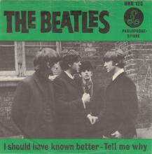 HOLLAND 143 AND 148 - 1964 08 00 - I SHOULD HAVE KNOWN BETTER ⁄ TELL ME WHY - PARLOPHONE - HHR 128 - pic 1
