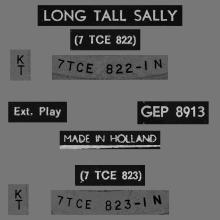 HOLLAND - 1964 06 00 - 1 - LONG TALL SALLY - GEP 8913 - pic 2