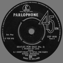 HOLLAND - 1965 06 00 - 2 A - BEATLES FOR SALE No 2 - GEP 8939 - pic 4