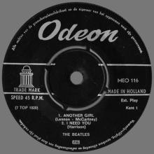 HOLLAND - 1965 09 00 - 1 - LES BEATLES Chansons du film " HELP! " - MEO 116 - pic 3