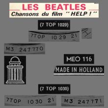 HOLLAND - 1965 09 00 - 1 - LES BEATLES Chansons du film " HELP! " - MEO 116 - pic 2