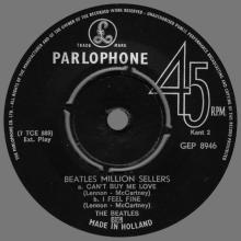 HOLLAND - 1965 12 00 - BEATLES MILLION SELLERS - GEP 8946 - pic 4
