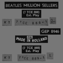 HOLLAND - 1965 12 00 - BEATLES MILLION SELLERS - GEP 8946 - pic 2