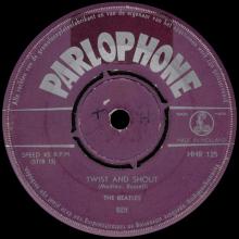 HOLLAND 065 - 066 - 1964 01 00 - TWIST AND SHOUT - DO YOU WANT TO KNOW A SECRET -PARLOPHONE - HHR 125 - pic 1