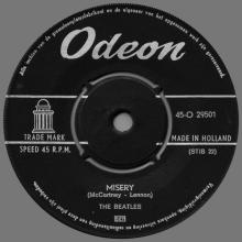 HOLLAND 070 - 1964 01 00 - ASK ME WHY -  MISERY - ODEON - 45-O 29501 - pic 1