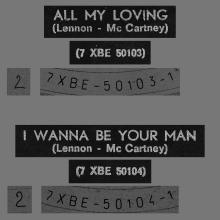HOLLAND 080 - 1964 02 00 - ALL MY LOVING - I WANNA BE YOUR MAN - ODEON - 45-O 29504 - pic 1