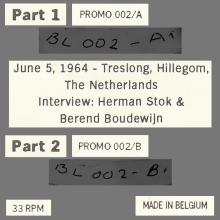 Beatles Discography Belgium 180 - 1995 10 00 - TRESLONG , THE NETHERLANDS ,  JUNE 5 , 1964 - BEAT CRAZY PROMO 02 - pic 1