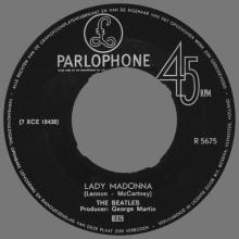 HOLLAND 300 - 1968 02 00 - LADY MADONNA ⁄ THE INNER LIGHT - PARLOPHONE - R 5675 - pic 1