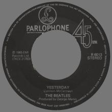 HOLLAND 480 - 1976 03 00 - YESTERDAY ⁄ I SHOULD HAVE KNOWN BETTER - PARLOPHONE - R 6013 - pic 1