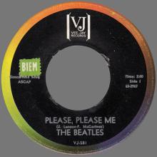 ITALY 1901 PLEASE, PLEASE ME ⁄ FROM ME TO YOU - VJ 581 - VEE-JAY  - pic 1