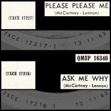 ITALY 1963 11 12 - QMSP 16346 - PLEASE PLEASE ME ⁄ ASK ME WHY - LABEL A  - pic 3