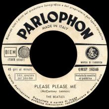ITALY 1963 11 12 - QMSP 16346 - PLEASE PLEASE ME ⁄ ASK ME WHY - LABEL C  - pic 1