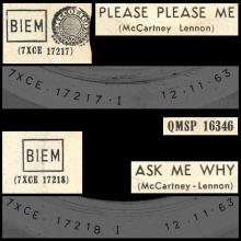 ITALY 1963 11 12 - QMSP 16346 - PLEASE PLEASE ME ⁄ ASK ME WHY - LABEL C  - pic 1