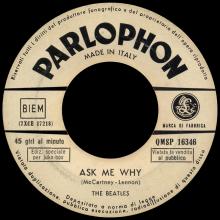 ITALY 1963 11 12 - QMSP 16346 - PLEASE PLEASE ME ⁄ ASK ME WHY - LABEL D - pic 2