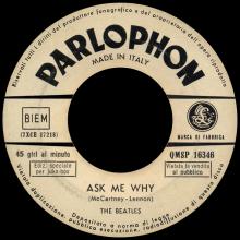 ITALY 1963 11 12 - QMSP 16346 - PLEASE PLEASE ME ⁄ ASK ME WHY - LABEL D - pic 1