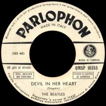 ITALY 1964 03 18 - QMSP 16355 - FROM ME TO YOU ⁄ DEVIL IN HER HEART - LABEL B - pic 2