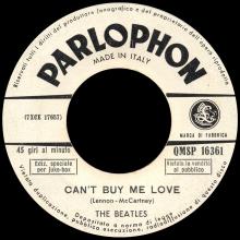 ITALY 1964 05 18 - QMSP 16361 - YOU CAN'T DO THAT ⁄ CAN'T BUY ME LOVE - LABEL A - pic 1