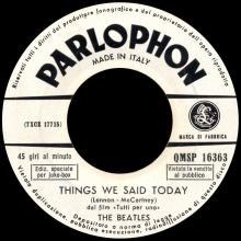ITALY 1964 06 26 - QMSP 16363 - A HARD DAY'S NIGHT ⁄ THINGS WE SAID TODAY - LABEL B - pic 2