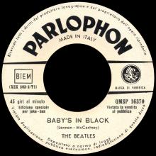 ITALY 1964 12 10 - QMSP 16370 - NO REPLY ⁄ BABY'S IN BLACK - LABEL B - pic 2