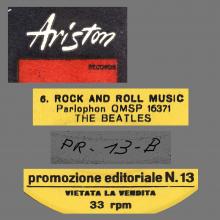 ITALY 1964 12 11 - 1965 - PROMO RECORD - REGENT - PROMOZIONE EDITORIALE N. 13 - ROCK AND ROLL MUSIC - pic 2