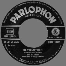 ITALY 1968 08 19 - A - QMSP 16433 - HEY JUDE ⁄ REVOLUTION - B - LABEL - pic 1