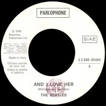 ITALY 1976 00 00 - 1964 09 07 - AND I LOVE HER ⁄ IF I FELL - 3C 000-04464 - pic 1