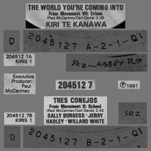 KIRI TE KANAWA - A - THE WORLD YOU'RE COMING INTO - TRES CONEJOS - EMI KIRIS 1 - pic 4