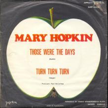 MARY HOPKIN - 1968 08 31 - THOSE WERE THE DAYS ⁄ TURN, TURN, TURN - YUGOSLAVIA - APPLE 2 - SAP-8222 - pic 2