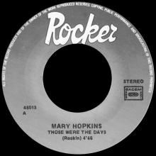MARY HOPKIN - 1968 09 00 - THOSE WERE THE DAYS ⁄ GOODBYE - APPLE 2 -10 -  HOLLAND - 45013 - 1983 - pic 3