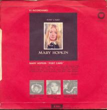 MARY HOPKIN - 1969 03 17 - GOODBYE ⁄ SPARROW - APPLE 10 - ITALY - 3C 006-90099 M - pic 2