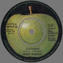 MARY HOPKIN - 1969 03 28 - GOODBYE ⁄ SPARROW - APPLE 10 - SWEDEN - PINK - pic 3