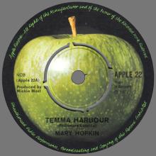 MARY HOPKIN - 1970 01 16 - TEMMA HARBOUR ⁄ LONTANO DAGLI OCCHI - APPLE 22 - DENMARK - pic 3