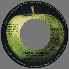MARY HOPKIN - 1970 01 16 - TEMMA HARBOUR ⁄ LONTANO DAGLI OCCHI - APPLE 22 - FINLAND - pic 3