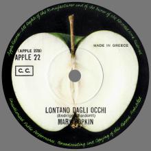 MARY HOPKIN - 1970 01 16 - TEMMA HARBOUR ⁄ LONTANO DAGLI OCCHI - APPLE 22 - GREECE - 2 - MULTICOLOR VINYL - pic 6