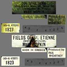 MARY HOPKIN - 1970 07 09 - QUE SERA SERA ⁄ FIELDS OF ST. ETIENNE - GREECE - APPLE 28 - 1823 - pic 4