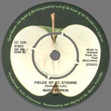MARY HOPKIN - 1970 07 09 - QUE SERA SERA ⁄ FIELDS OF ST. ETIENNE - HOLLAND - APPLE 28 - 5C 006-91624 - pic 5