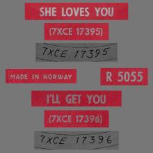 NO 1963 09 00 - SHE LOVES YOU ⁄ I'LL GET YOU - R 5055 - 2 - GN 1714 - SPORVOGNSEVENTYR - pic 1