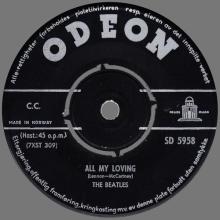 NO 1964 03 00 - ALL MY LOVING ⁄ I SAW HER STANDING THERE - SD 5958 - 6 - ORANGE - ND 7442 - YESTERDAY ⁄ ACT NATURALLY - pic 1
