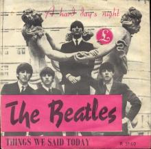 NO 1964 07 00 - A HARD DAY'S NIGHT ⁄ THINGS WE SAID TODAY - 4 -  PINK - SS 350 - BABY LOVE - pic 1