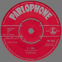 NO 1964 10 00 - IF I FELL ⁄ TELL ME WHY - DP 562 -1 - PINK - GN 1729 - LONG TALL SALLY - JAN HOILAND - pic 1